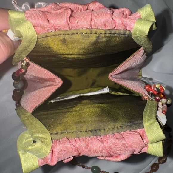 mary frances beaded shoulder bag #729 with semi precious stones - Picture 8 of 9